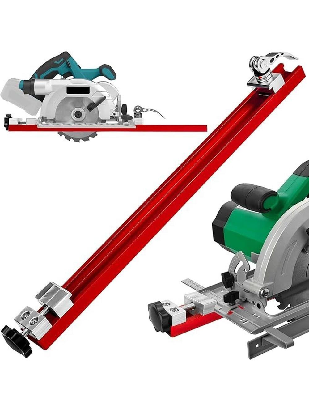 Precision Red Aluminum Circular Saw Guide Rail - New!